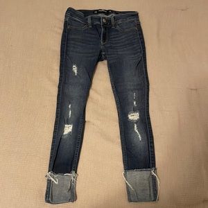 Distressed jeans